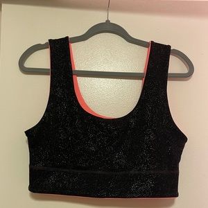 Fabletics reversible longline sports bra, size L